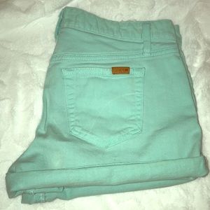 TEAL JOES JEANS SHORTS